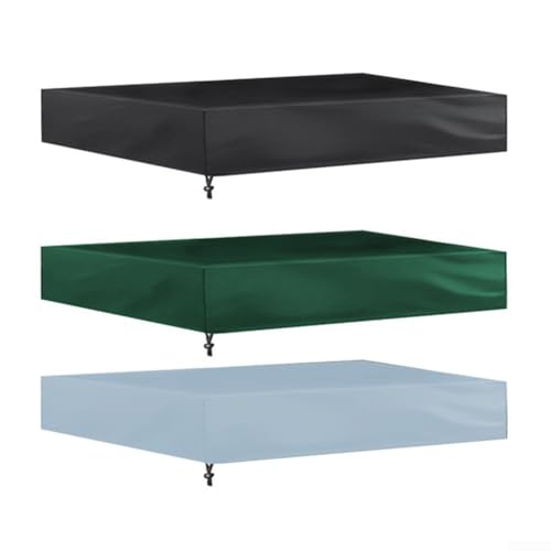 Sandkastenabdeckung für quadratische Sandkästen, 210D wasserdichtes Design, um Spielzeug und Sand sicher aufzubewahren (grau 200 x 200) von SMZhomeone