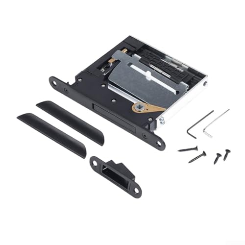 Schlanke, unsichtbare Türschloss-Lösung für Schlafzimmer mit leisem Betrieb und ohne sichtbare Hardware (schwarz) von SMZhomeone