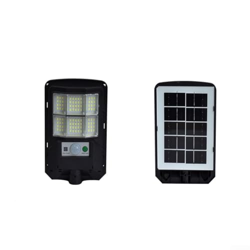 Solarbetriebene LED-Außenleuchte mit Bewegungsmelder, wasserdicht, Wandleuchte, für Garten, Terrasse, Weg und Camping, Schwarz (201 mm) von SMZhomeone