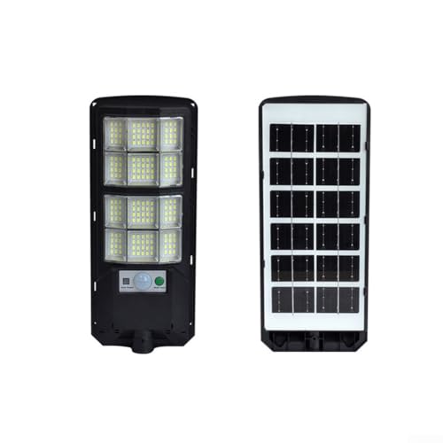 Solarbetriebene LED-Außenleuchte mit Bewegungsmelder, wasserdicht, Wandleuchte, für Garten, Terrasse, Weg und Camping, Schwarz (318 mm) von SMZhomeone