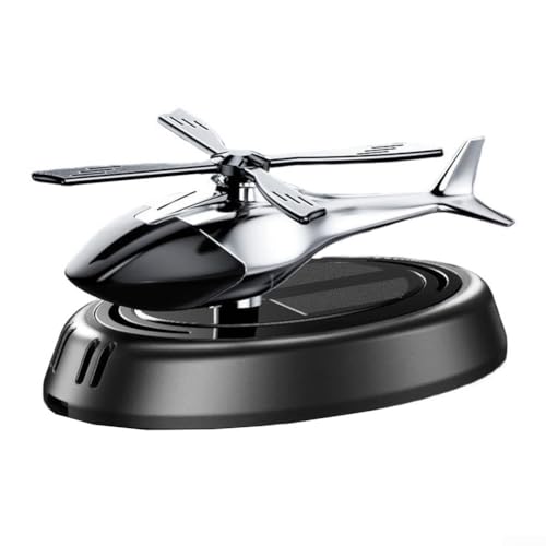 Solarbetriebener Aromatherapie-Diffusor für das Auto, Flugzeug-Form, ätherisches Öl, Ornament für Armaturenbrett oder Getränkehalter, Blau (grau) von SMZhomeone