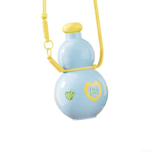 Stabile 880 ml Wasserflasche für den Außenbereich, Kürbisform mit tragbarem Design (blau) von SMZhomeone