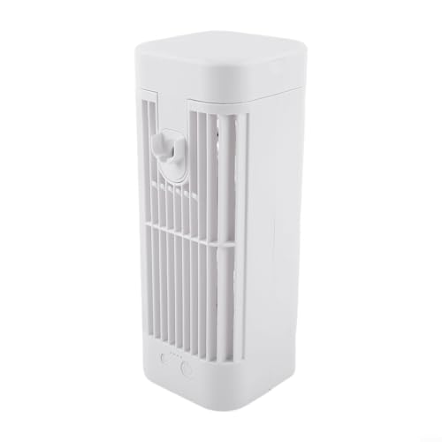 Tragbarer Mini-Klimaanlagen-Desktop-USB-Ventilator mit 3 Geschwindigkeitsstufen für Büro, Zuhause, Schlafzimmer, Desktop-Luftkühler, tragbarer USB-Ventilator (3600 mAh) von SMZhomeone