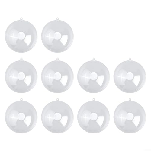 Transparente Kunststoffkugeln zum Selbermachen, Hochzeitsgeschenke und Weihnachtsdekoration, runde Kugeln für Baum, Treppen, Schlafzimmer (12 cm) von SMZhomeone