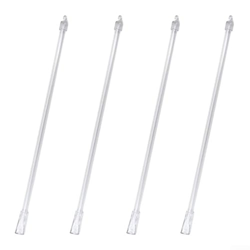 Transparentes Acryl 30,5 cm Jalousien Betätigungsstangen 4er Set mit Haken für stufenlose Anpassungen von SMZhomeone