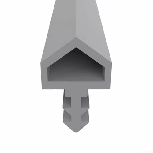 Türstopper, Dichtungsband, Gummi, 5 m x 10 mm, für Fenster- und Türrahmen, bietet effektive Isolierung und Schutz vor Wind, Staub und Lärm, für Wohn- und Bürogebrauch (grau) von SMZhomeone