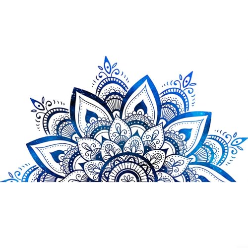 Wandaufkleber Mandala Lotus Vinyl Wandaufkleber Lotusblume Stechapfel Zen Decor Decals Aufkleber von SMZhomeone