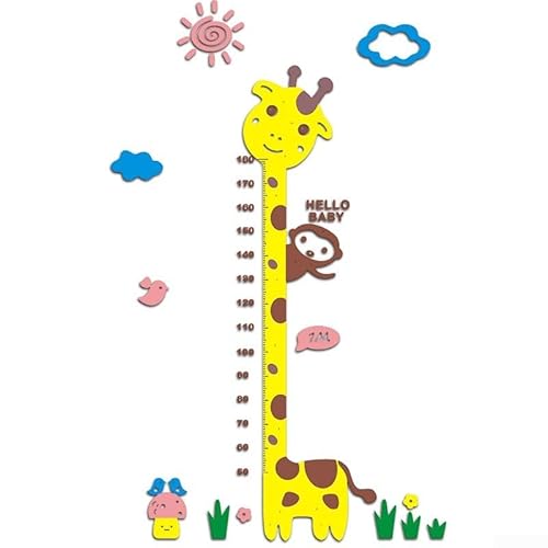Wandtattoo Acryl Wuchs Giraffe Affe Kinderzimmer Funktions Deko Element Wand von SMZhomeone