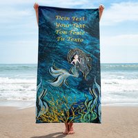 Handtuch Für Große Meerjungfrauen, Individuell Personalisierter Text von SMarkwartDesigns
