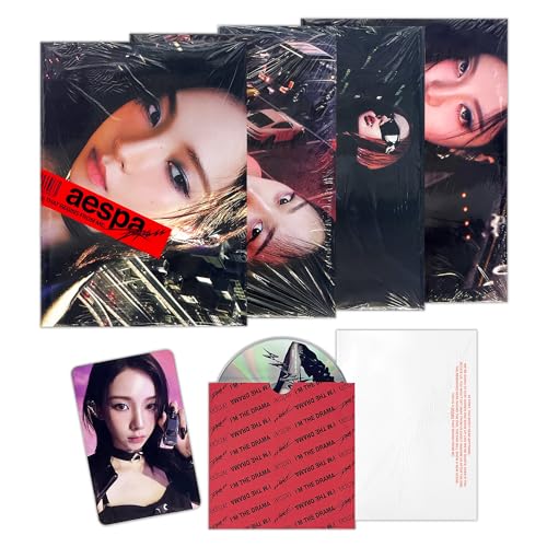 aespa - 4th Mini Album [DRAMA] (Giant Ver. - Random) Dust Jacket Poster + Photo Book + CD-R + Photocard + 2 Pin Badges + 4 Extra Photocards von SM Ent.