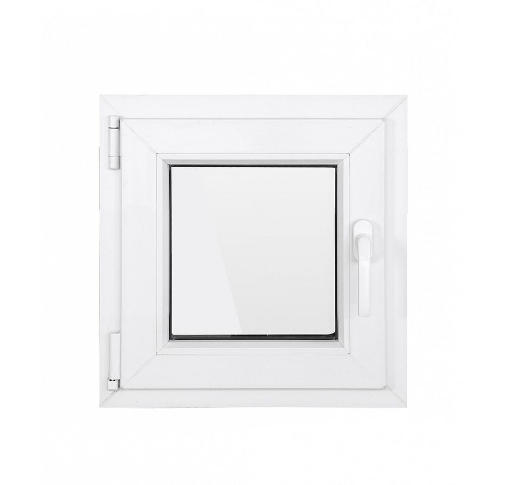 SN DECO GROUP Kellerfenster 1 Flügel 1000x1000 Dreh-Kipp 2-fach Verglasung weiß 70 mm Profil, (Set), RC2 Sicherheitsbeschlag, Hochwertiges 5-Kammer-Profil von SN DECO GROUP