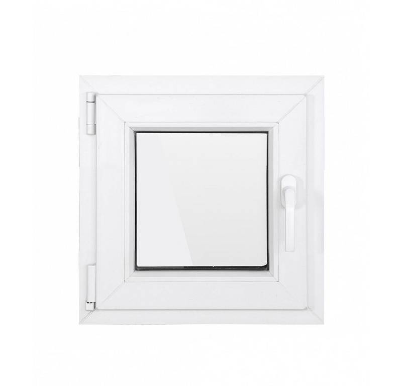 SN DECO GROUP Kellerfenster 1 Flügel 1000x1000 Dreh-Kipp 2-fach Verglasung weiß 70 mm Profil, (Set), RC2 Sicherheitsbeschlag, Hochwertiges 5-Kammer-Profil von SN DECO GROUP