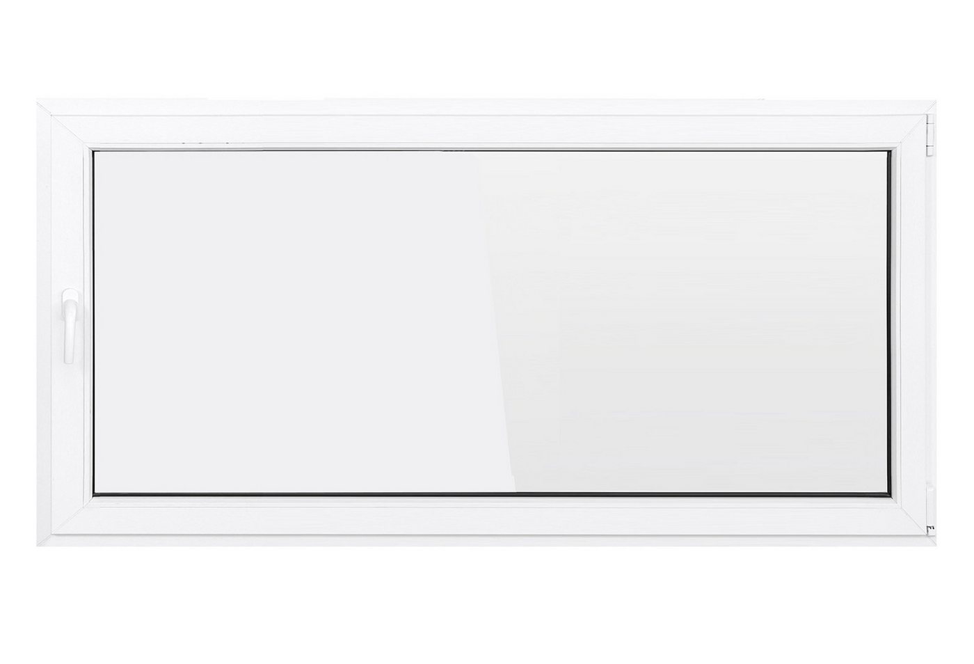 SN DECO GROUP Kellerfenster 1 Flügel 1000x1000 Dreh-Kipp 2-fach Verglasung weiß 70 mm Profil, (Set), RC2 Sicherheitsbeschlag, Hochwertiges 5-Kammer-Profil von SN DECO GROUP