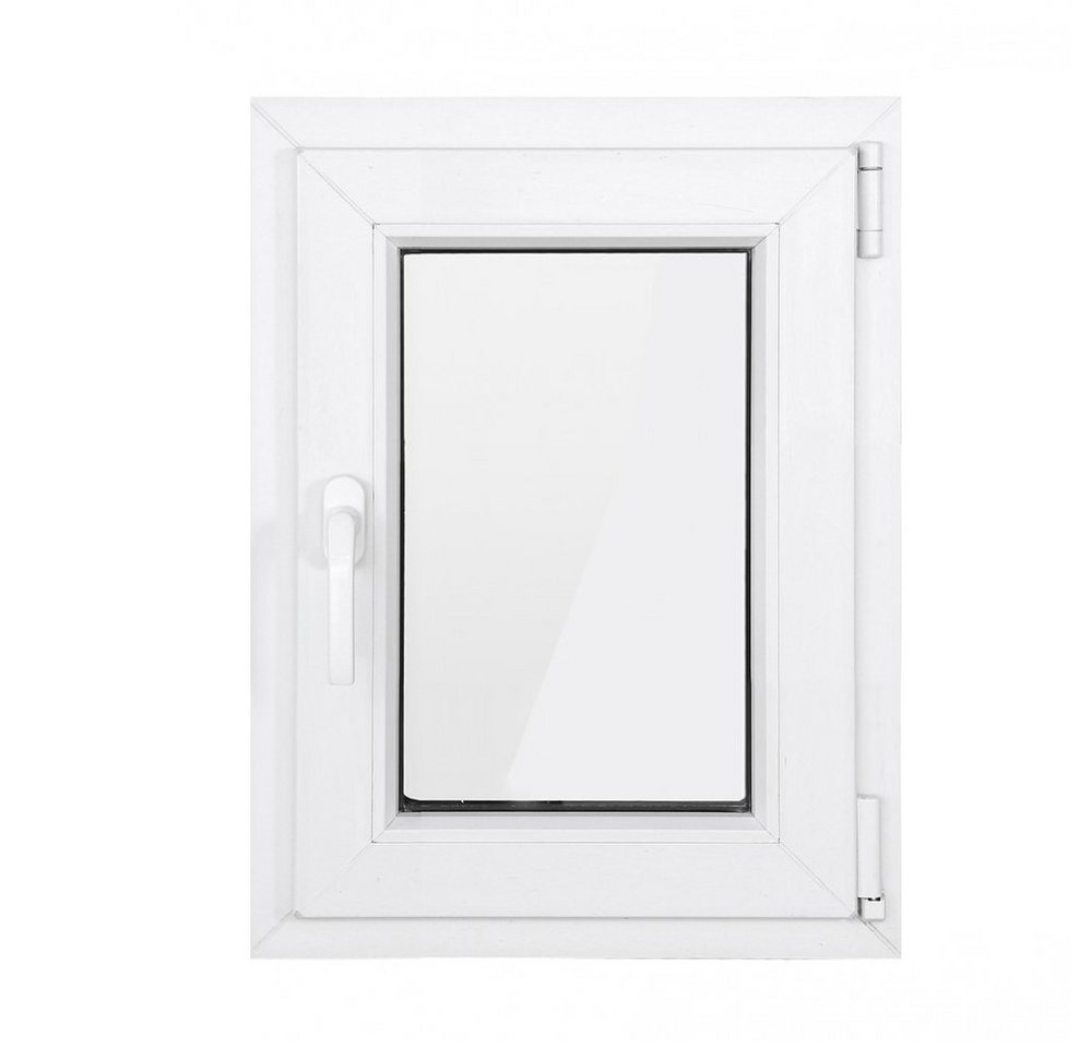 SN DECO GROUP Kellerfenster 1 Flügel 600x800 Dreh-Kipp 2-fach Verglasung weiß 70 mm Profil, (Set), RC2 Sicherheitsbeschlag, Hochwertiges 5-Kammer-Profil von SN DECO GROUP