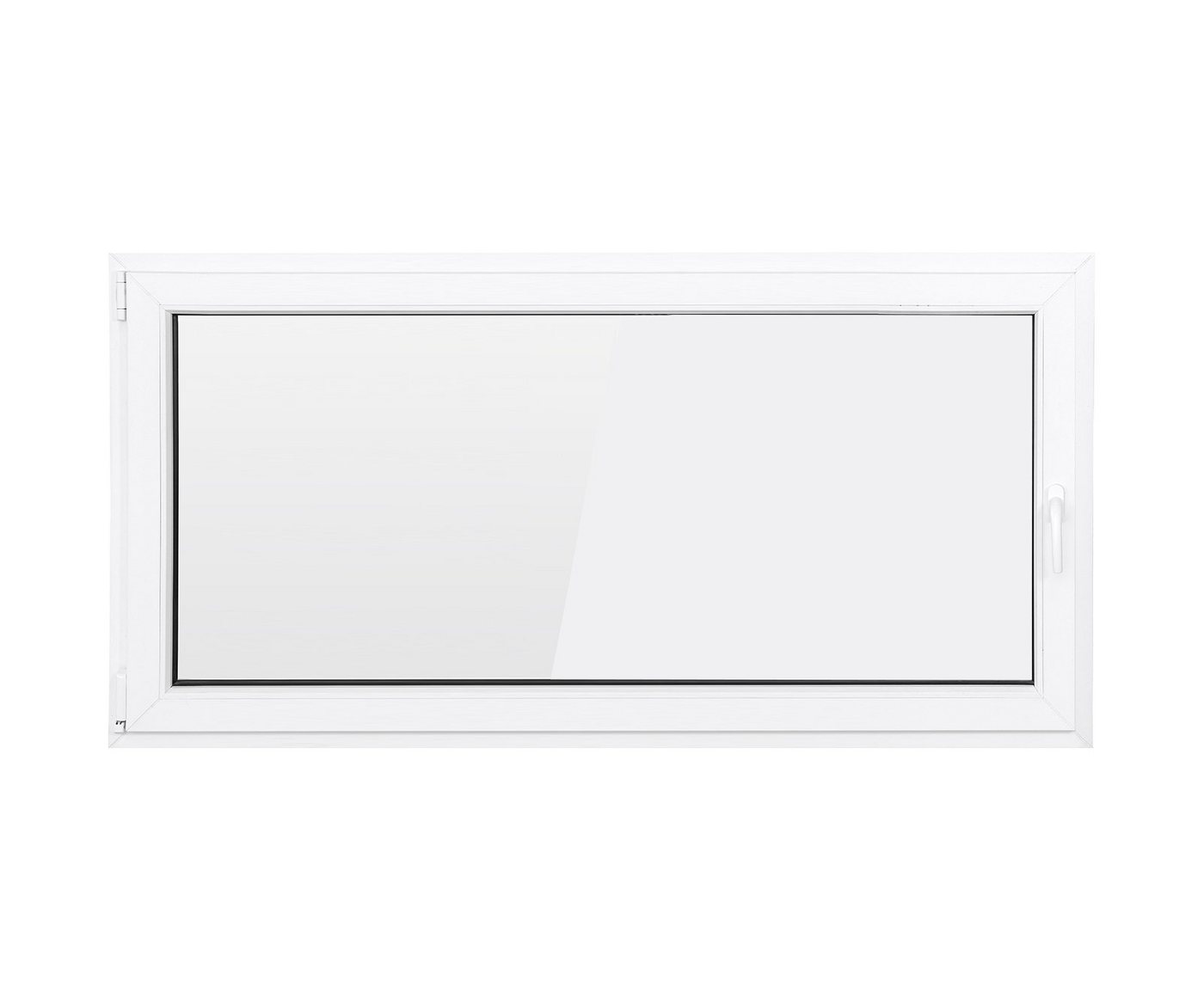 SN DECO GROUP Kellerfenster 1 Flügel 800x400 Dreh 2-fach Verglasung weiß 70 mm Profil, (Set), RC2 Sicherheitsbeschlag, Hochwertiges 5-Kammer-Profil von SN DECO GROUP