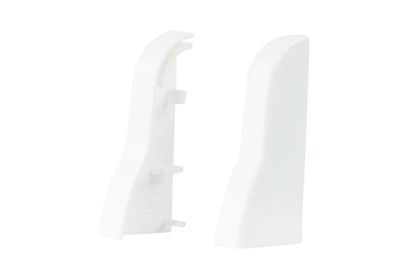 SN DECO GROUP Sockelleisten-Endkappe SN Deco - Sockelleisten Endkappen, 4 Stück Endkappen fur SN Deco VKP Sockelleisten (2 links + 2 Rechts), Kunststoff (PVC) von SN DECO GROUP