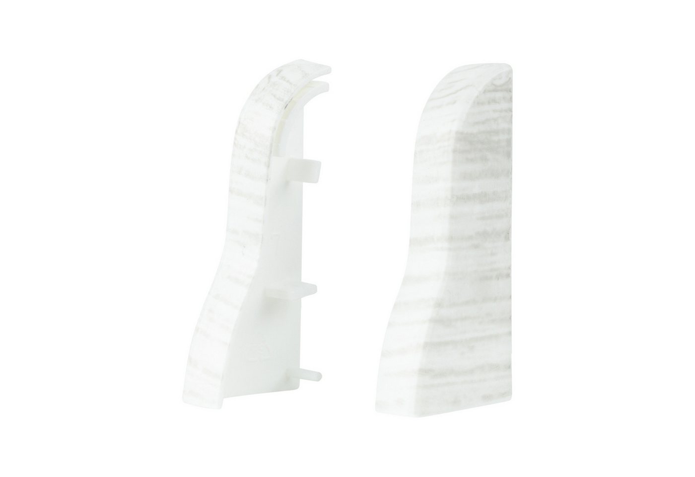 SN DECO GROUP Sockelleisten-Endkappe SN Deco - Sockelleisten Endkappen, 4 Stück Endkappen fur SN Deco VKP Sockelleisten (2 links + 2 Rechts), Kunststoff (PVC) von SN DECO GROUP