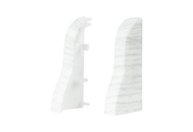 SN DECO GROUP Sockelleisten-Endkappe SN Deco - Sockelleisten Endkappen, 4 Stück Endkappen fur SN Deco VKP Sockelleisten (2 links + 2 Rechts), Kunststoff (PVC) von SN DECO GROUP