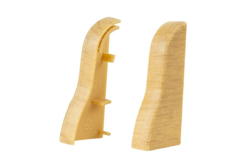 SN DECO GROUP Sockelleisten-Endkappe SN Deco - Sockelleisten Endkappen, 4 Stück Endkappen fur SN Deco VKP Sockelleisten (2 links + 2 Rechts), Kunststoff (PVC) von SN DECO GROUP