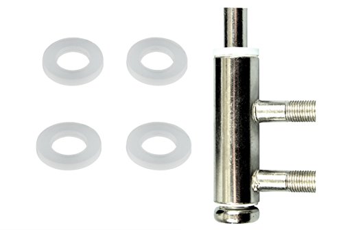 Spezial Fitschenringe aus Kunststoff (keine Abriebspuren) Ø 8,0mm x 15mm x 1mm für 3-teilige Bänder (100) von SN-TEC Fitschenringe