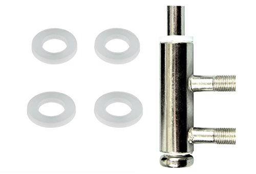 Spezial Fitschenringe aus Kunststoff (keine Abriebspuren) Ø 8,0mm x 15mm x 1mm für 3-teilige Bänder (25) von SN-TEC Fitschenringe