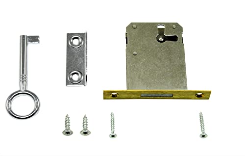 SN-TEC Einsteckschloss/Möbelschloss/Schrankschloss, Dornmaß: 50mm, (Gesamttiefe 65mm), rechts/links/oben verwendbar incl. Schließblech incl. Montagematerial SN-TEC Einsteckschloss/Möbelschloss/Schrankschloss, Dornmaß: 50mm, (Gesamttiefe 65mm), rechts/links/oben verwendbar incl. Schließblech incl. Montagematerial von SN-TEC