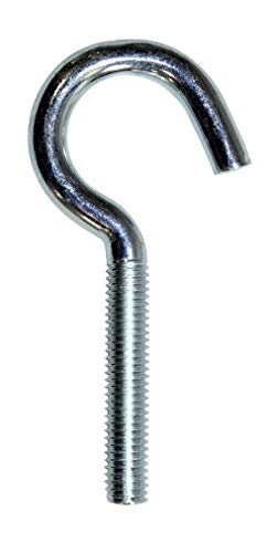 SN-TEC Schraubhaken/Wandhaken/Gewindehaken gebogen M5x60mm verzinkt (10 Stück) von SN-TEC