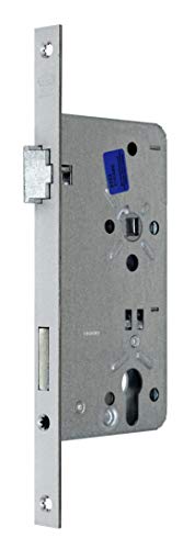 BKS Haustürschloss/Türschloss für Profilzylinder, Dornmaß 55mm, Entfernung: 92mm, Stulp: 20x280mm eckig, DIN Links incl. SN-TEC® Montageset von SN-TEC