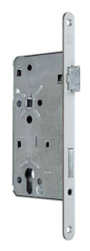 BKS Haustürschloss/Türschloss für Profilzylinder, Dornmaß 65mm, Entfernung: 92mm, Stulp: 20x280mm abgerundet, DIN Rechts incl. SN-TEC® Montageset von SN-TEC