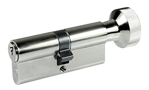 BKS Knaufzylinder/Türschloss mit Knauf PZ 8806, Baulänge wählbar, in SN-TEC Schließung incl. SN-TEC Schlüssel (mit 3 Schlüsseln, (Schlüsselseite) 45/50 (Knaufseite)) von SN-TEC