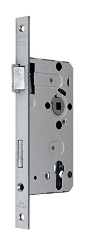 BKS Standard Zimmer Türschloss für Profilzylinder 55/72/8, Stulp: 20 x 235mm eckig, DIN Links incl. SN-TEC® Montageset von SN-TEC