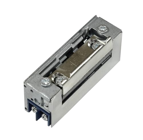 DENI Elektro-Türöffner 20171, mit oder ohne Tagesentriegelung 6-12 V AC/DC, Arbeitstrom, DIN Links/Rechts, incl. SN-TEC Befestigungsschrauben (MIT Tagesentriegelung) von SN-TEC