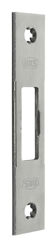 GU BKS Flach Schließblech für Secury Automatikschlösser und Panikschlösser 120x24x3mm, Edelstahl, DIN Links und Rechts verwendbar (Für Hauptschlosskasten) von SN-TEC