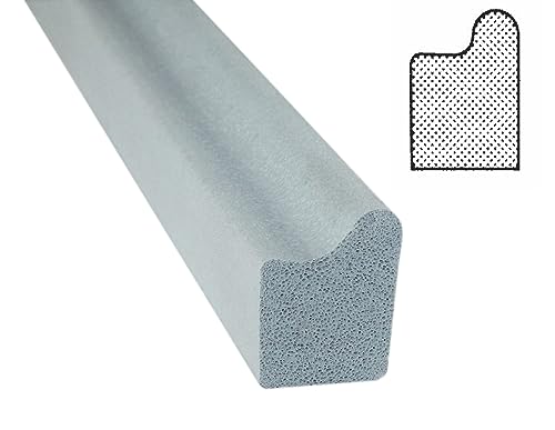 Moosgummidichtung, Stahlzargendichtung, Türdichtung, Ersatzdichtung, MD 1501, Breite:12mm, Höhe:16mm zum einstecken (10 Meter) von SN-TEC