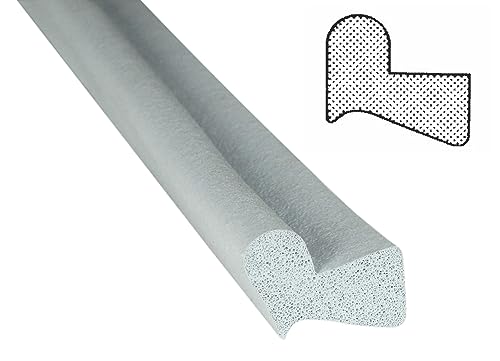 Moosgummidichtung, Stahlzargendichtung, Türdichtung, Ersatzdichtung, MD 1507, Breite:17mm, Höhe:14mm zum einstecken (5 Meter) von SN-TEC