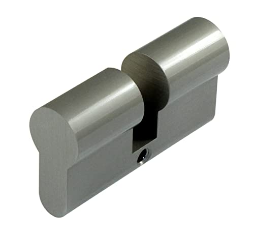 SN-TEC Blindzylinder/Blindschloss, Vollmaterial Massiv Messing vernickelt, für FH Türen geeignet Baulänge: 35/35 (Baulänge: 35/35 (Gesamtlänge 70mm)) von SN-TEC