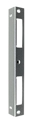 SN-TEC Haustür Winkelschließblech S401 Links/Rechts verwendbar 190x20x20x1,5mm geeignet z.B für BKS Haustürschlösser Serie 0024 (Stahl Nickel Silber) von SN-TEC