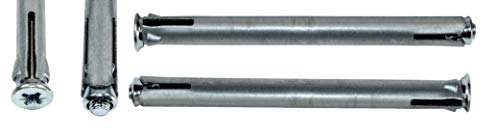 SN-TEC Metallrahmendübel/Metall Rahmendübel/Fensterrahmendübel, Stahl verzinkt, PZ3 Antrieb mit Kappenkopf 10x152mm (10 Stück) von SN-TEC