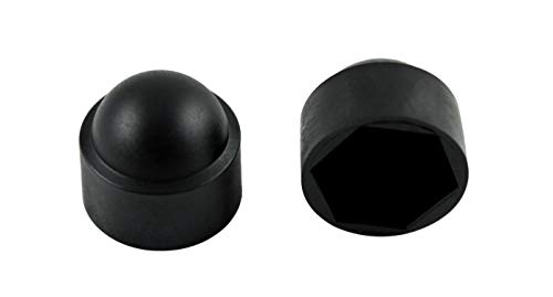 SN-TEC Sechskant Abdeckkappe SKS M12 für SW 19, Kunststoff schwarz (50 Stück) von SN-TEC