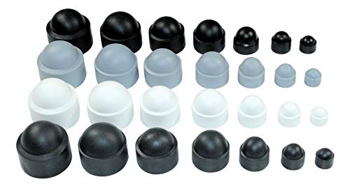 SN-TEC Sechskant Abdeckkappen Kunststoff, Größen Auswahl von M4 bis M16 (SW 7 bis SW 24), Farben Auswahl: schwarz/weiß/grau/anthrazit (25 Stück) (M12 / SW 19mm, Anthrazit) von SN-TEC