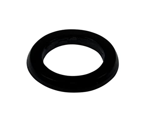 SN-TEC Spezial Fitschenringe schwarz aus Kunststoff (keine Abriebspuren) Ø 10,20mm x 15mm x 1mm für Standard Zimmertüren (100 Stück) von SN-TEC