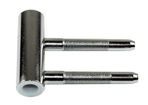 SN-TEC Türband Mittelband Rahmenteil für 3-teilige Bänder V 4400 mit Gleitlager, Rolle 15mm, für 8mm Stift, vernickelt (2 Stück) von SN-TEC