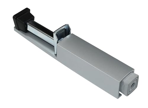 SN-TEC Türfeststeller stabile Ausführung, große Trittplatte, mit Fußbedienung, rutschfest, Massives Zinkdruckguss Gehäuse, bis zu 90mm Hub, incl. Befestigungsmaterial (60mm Hub) von SN-TEC