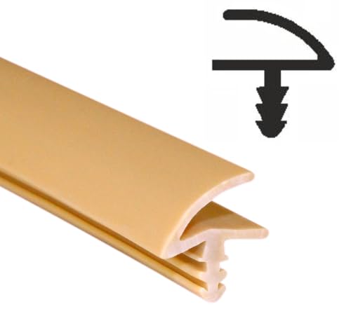 SN-TEC Zimmertürdichtung/Türdichtung/Türgummi TD 3018 für 3mm Nut und 11mm Falz, Farbe: Beige (5 Meter) von SN-TEC