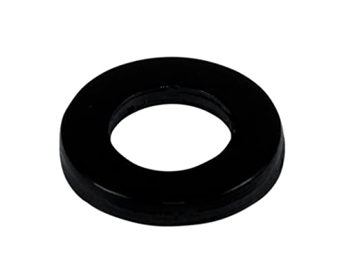Spezial Fitschenringe schwarz aus Kunststoff (keine Abriebspuren) Ø 8,0mm x 15mm x 2mm für 3-teilige Bänder (50 Stück) von SN-TEC