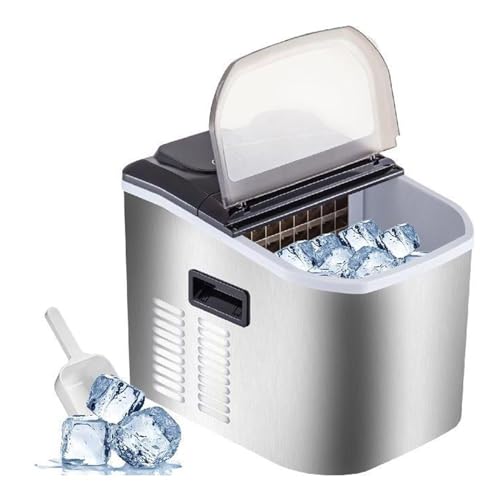 Automatischer Eisbereiter, 2 Eiswürfelmodi – Edelstahlmaterial, geeignet für Schulen, Häuser, Bars, Wohnmobile, 220 V von SN-XBDP