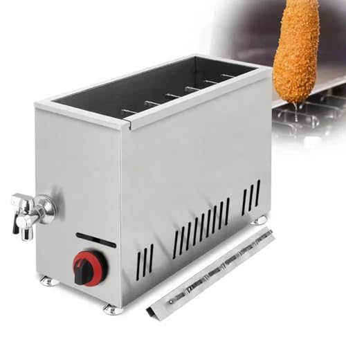 Gas-Käse-Hot-Dog-Friteuse, 21 l großes Fassungsvermögen, geeignet für Restaurants, Privatküchen, Snackbars von SN-XBDP