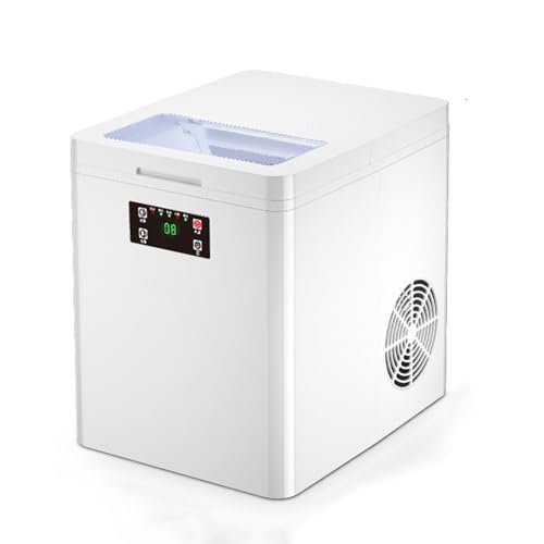 Kleine automatische Wassereinlass-Würfeleismaschine, Eisbereitungskapazität: 35 kg/24 Stunden – Eiswürfeldicke ist einstellbar, wird in Restaurants/Cafés verwendet,White von SN-XBDP