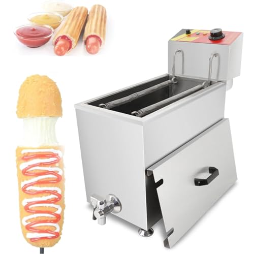 Mais-Hot-Dog-Friteuse, 3000 W, 25 l kommerzielle Mais-Hot-Dog-Friteuse, elektrische Tiefkühl-Käse-Hot-Dog-Friteuse mit großer Kapazität von SN-XBDP