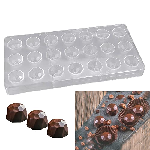 SNAGAROG 3D Schokoladenform PC Transparent Süßigkeitenform Wiederverwendbare Schokolade Tablett mit 21 Löchern mit Halbgewinde Kunststoffform DIY handgemachte Gebäck Backwerkzeuge Küchenbedarf SNAGAROG 3D Schokoladenform PC Transparent Süßigkeitenform Wiederverwendbare Schokolade Tablett mit 21 Löchern mit Halbgewinde Kunststoffform DIY handgemachte Gebäck Backwerkzeuge Küchenbedarf von SNAGAROG